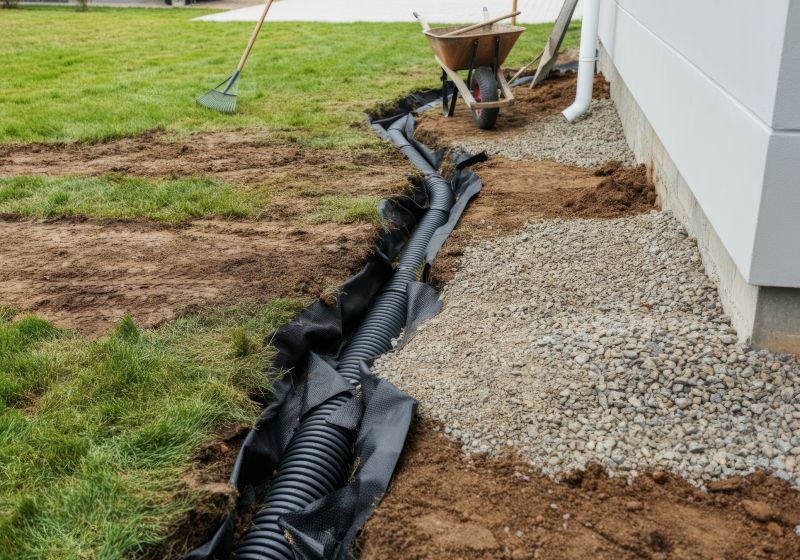 Drainage installation